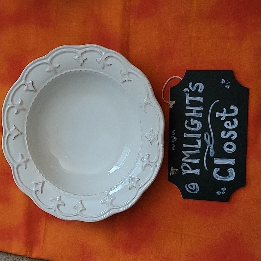 Certified International Bowl Ivory Susan Wingate Scalloped 9 inch